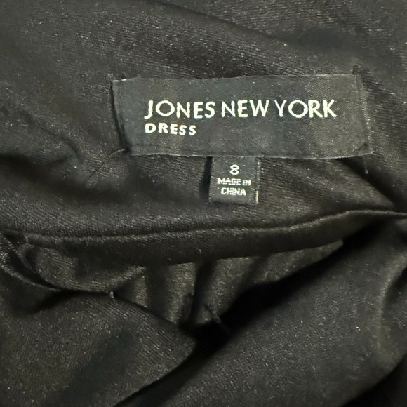 Jones New York Black and Tan Sheath Midi Dress - Picture 3 of 3